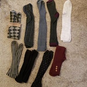 Trouser socks, boot socks, knee socks!